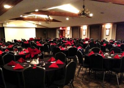 Event center with red accents